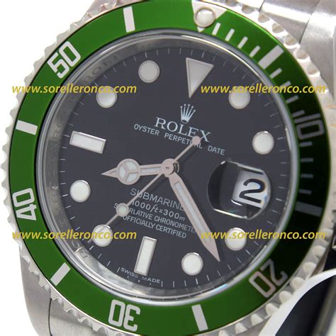 rolex ghiera verde 16610|rolex submariner 16610lv.